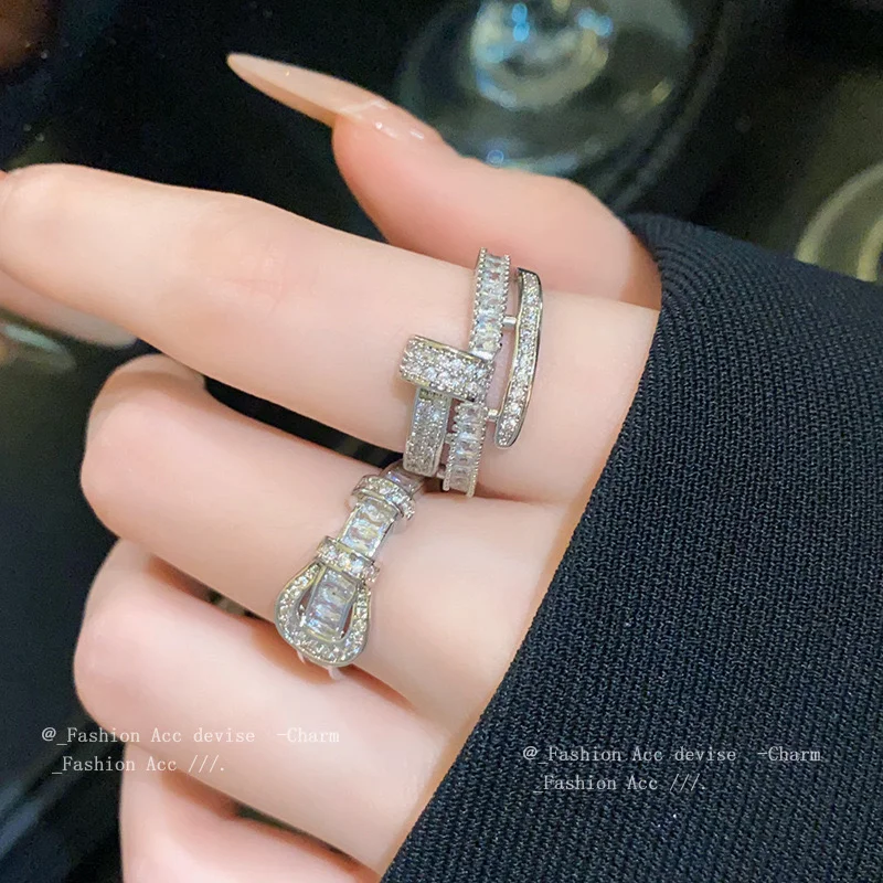 CRYSTAL RING SET (2 STÜCK)